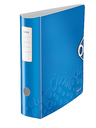 Bibliorafturi - Biblioraft LEITZ Active Wow 180, A4, 75 mm, polyfoam - albastru metalizat