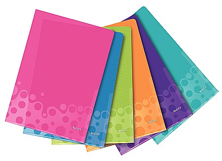 Mape din plastic - Mapa de protectie LEITZ Wow cu deschidere laterala si superioara, PP, 6 buc/set - diverse culori