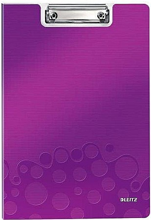 Clipboarduri pentru documente - Clipboard dublu LEITZ Wow, PP - mov metalizat