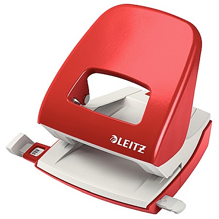 Perforator metalic LEITZ 5008 NeXXt Series, 30 coli - rosu