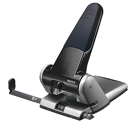 Perforatoare - Perforator metalic de mare capacitate LEITZ 5180, 65 coli - negru