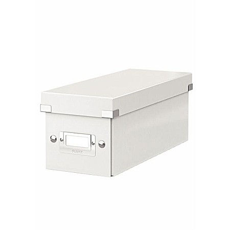 Organizare si arhivare - Cutie pentru 30/60 CD-uri, LEITZ Click & Store, carton laminat - alb