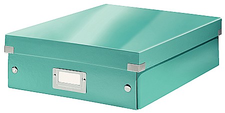 Cutii de arhivare - Cutie LEITZ Organizer Click & Store medie - turcoaz