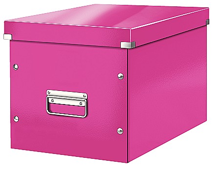 Cutii de arhivare - Cutie LEITZ Click & Store Cub, mare - roz