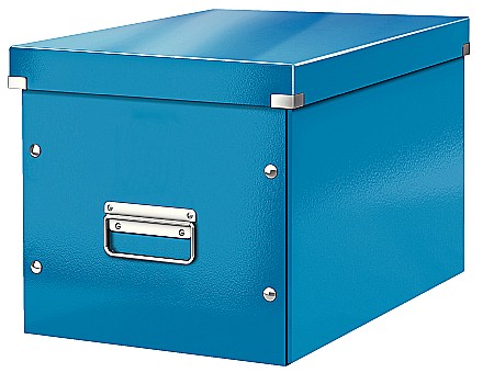 Cutii de arhivare - Cutie LEITZ Click & Store Cub, mare - albastru
