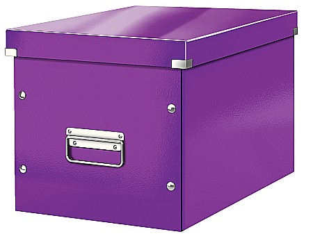 Cutii de arhivare - Cutie LEITZ Click & Store Cub, mare - mov