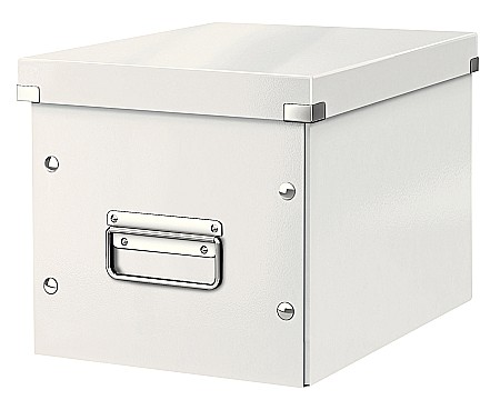 Cutie LEITZ Click & Store Cub, medie - alb