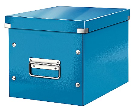 Cutii de arhivare - Cutie LEITZ Click & Store Cub, medie - albastru