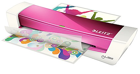 Aparatura pentru birou - Laminator LEITZ iLAM Home Office A4, 80-125 microni - roz