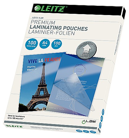 Aparatura pentru birou - Folie LEITZ UDT pentru laminare la cald, A4, 100 microni 100 folii/top