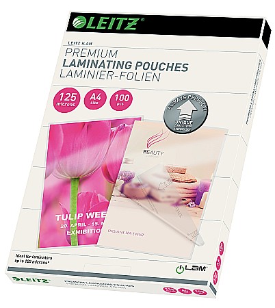 Aparatura pentru birou - Folie LEITZ UDT pentru laminare la cald, A4, 125 microni 100 folii/top