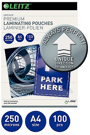 Aparatura pentru birou - Folie LEITZ UDT pentru laminare la cald, A4, 250 microni 100 folii/top