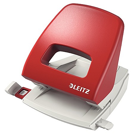 Perforator plastic LEITZ 5005 NeXXt Series, 25 coli - rosu