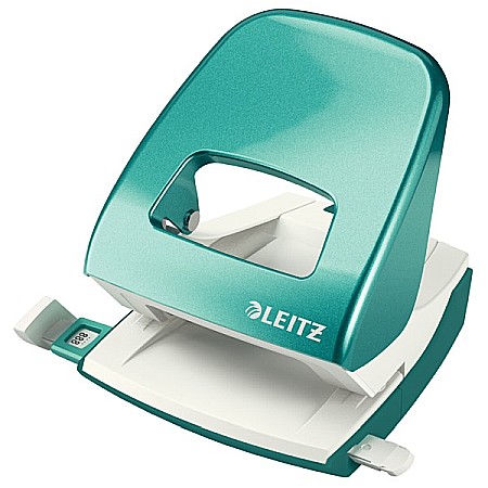 Perforatoare - Perforator metalic LEITZ WOW 5008 NeXXt Series, cutie, 30 coli - turcoaz metalizat