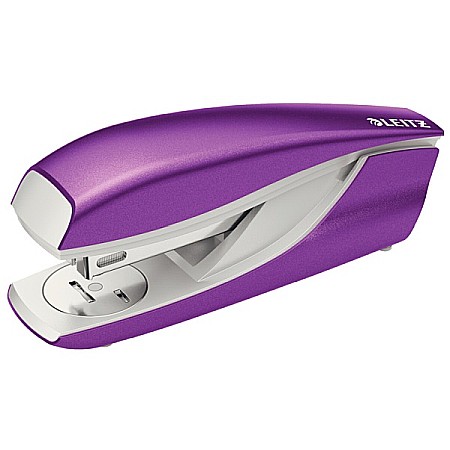 Capsatoare si capse - Capsator metalic, LEITZ WOW 5502 NeXXt Series, cutie, 30 coli - mov metalizat