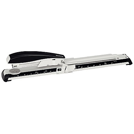 Capsatoare si capse - Capsator metalic LEITZ 5560 NeXXt Series cu brat lung, 40 coli - negru