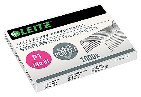 Capsatoare si capse - Capse LEITZ Power Performance, N 8, 1000 buc/cutie