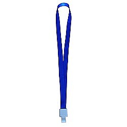 Ecusoane si accesorii - Lanyard textil, 15mm latime,snap clip, KEJEA - albastru