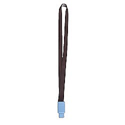 Ecusoane si accesorii - Lanyard textil, 15mm latime,clip retractabil, KEJEA - cafeniu