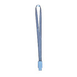 Ecusoane si accesorii - Lanyard textil, 15mm latime,clip retractabil, KEJEA - gri