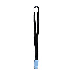 Ecusoane si accesorii - Lanyard textil, 15mm latime,clip retractabil, KEJEA - negru