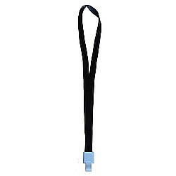 Ecusoane si accesorii - Lanyard textil, 15mm latime,snap clip, KEJEA - negru