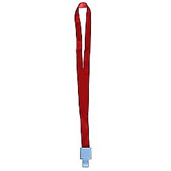 Ecusoane si accesorii - Lanyard textil, 15mm latime,clip retractabil, KEJEA - rosu