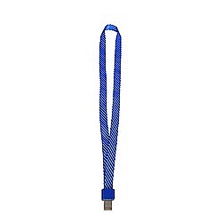 Ecusoane si accesorii - Lanyard textil, 15mm latime,clip metal, KEJEA - albastru