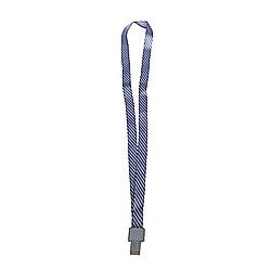Sisteme de afisare - Lanyard textil, 15mm latime,clip metal, KEJEA - cafeniu