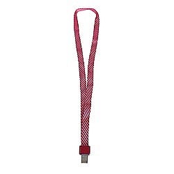 Sisteme de afisare - Lanyard textil, 15mm latime,clip metal, KEJEA - rosu
