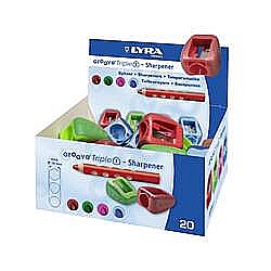 Ascutitori - Ascutitoare simpla, LYRA Groove Triple One, pentru creioane colorate Maxi