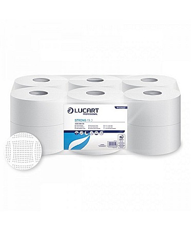 Produse igiena si curatenie - Hartie igienica Jumbo Lucart Strong 19J alba 2str 130m
