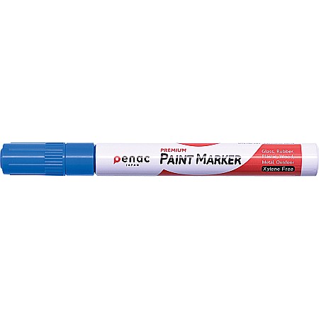 Markere cu vopsea - Marker cu vopsea PENAC, rezistent la temperaturi inalte, varf rotund, grosime scriere 2-4mm - albastru
