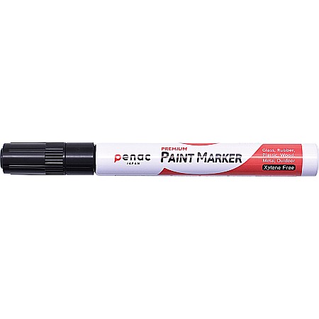Markere cu vopsea - Marker cu vopsea PENAC, rezistent la temperaturi inalte, varf rotund, grosime scriere 2-4mm - negru