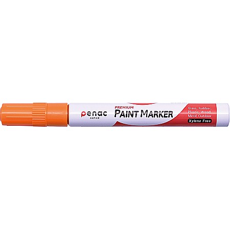 Marker cu vopsea PENAC, rezistent la temperaturi inalte, varf rotund, grosime scriere 2-4mm - orange