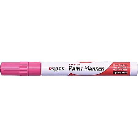 Markere cu vopsea - Marker cu vopsea PENAC, rezistent la temperaturi inalte, varf rotund, grosime scriere 2-4mm - roz