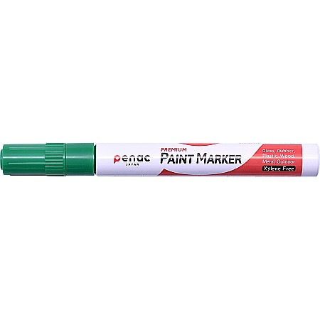 Markere cu vopsea - Marker cu vopsea PENAC, rezistent la temperaturi inalte, varf rotund, grosime scriere 2-4mm - verde