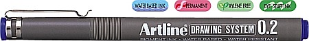 Markere pentru desen - Marker pentru desen tehnic ARTLINE, varf fetru 0.2mm - albastru