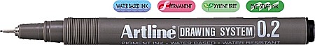 Markere pentru desen - Marker pentru desen tehnic ARTLINE, varf fetru 0.2mm - negru