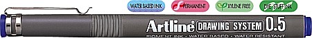 Markere pentru desen - Marker pentru desen tehnic ARTLINE, varf fetru 0.5mm - albastru