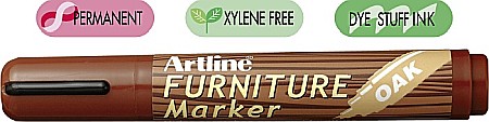 Markere cu destinatie speciala - Marker ARTLINE 95, pentru mobilier din lemn (retusuri), corp plastic, varf tesit 2.0-5.0mm - stejar