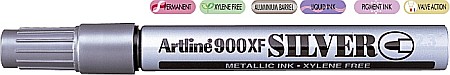 Instrumente de scris - Marker cu vopsea ARTLINE 900XF, corp metalic, varf rotund 2.3mm - argintiu