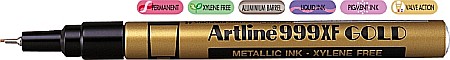 Markere cu vopsea - Marker cu vopsea ARTLINE 999XF, corp metalic, varf rotund 0.8mm - auriu