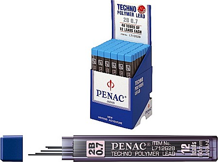 Mine pentru creion mecanic 0,7mm, 12/set, PENAC - 2B