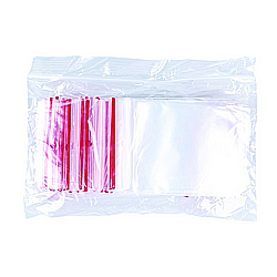 Folie protectie documente - Pungi plastic cu fermoar pt sigilare, 60x 80mm, 40microni, 100buc/set, Office Products-transparente