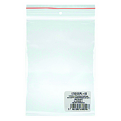 Organizare si arhivare - Pungi plastic cu fermoar pt sigilare, 80x180mm, 40microni, 100buc/set, Office Products-transparente