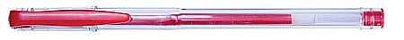 Pix transparent cu gel, varf 0.7mm, Office Products - rosu
