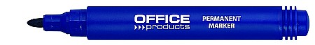 Permanent marker, varf rotund, corp plastic, Office Products - albastru