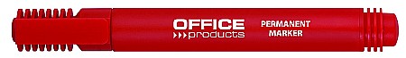 Markere permanente - Permanent marker, varf rotund, corp plastic, Office Products - rosu
