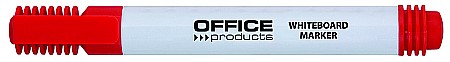 Marker pentru table de scris, varf rotund, corp plastic, Office Products - rosu